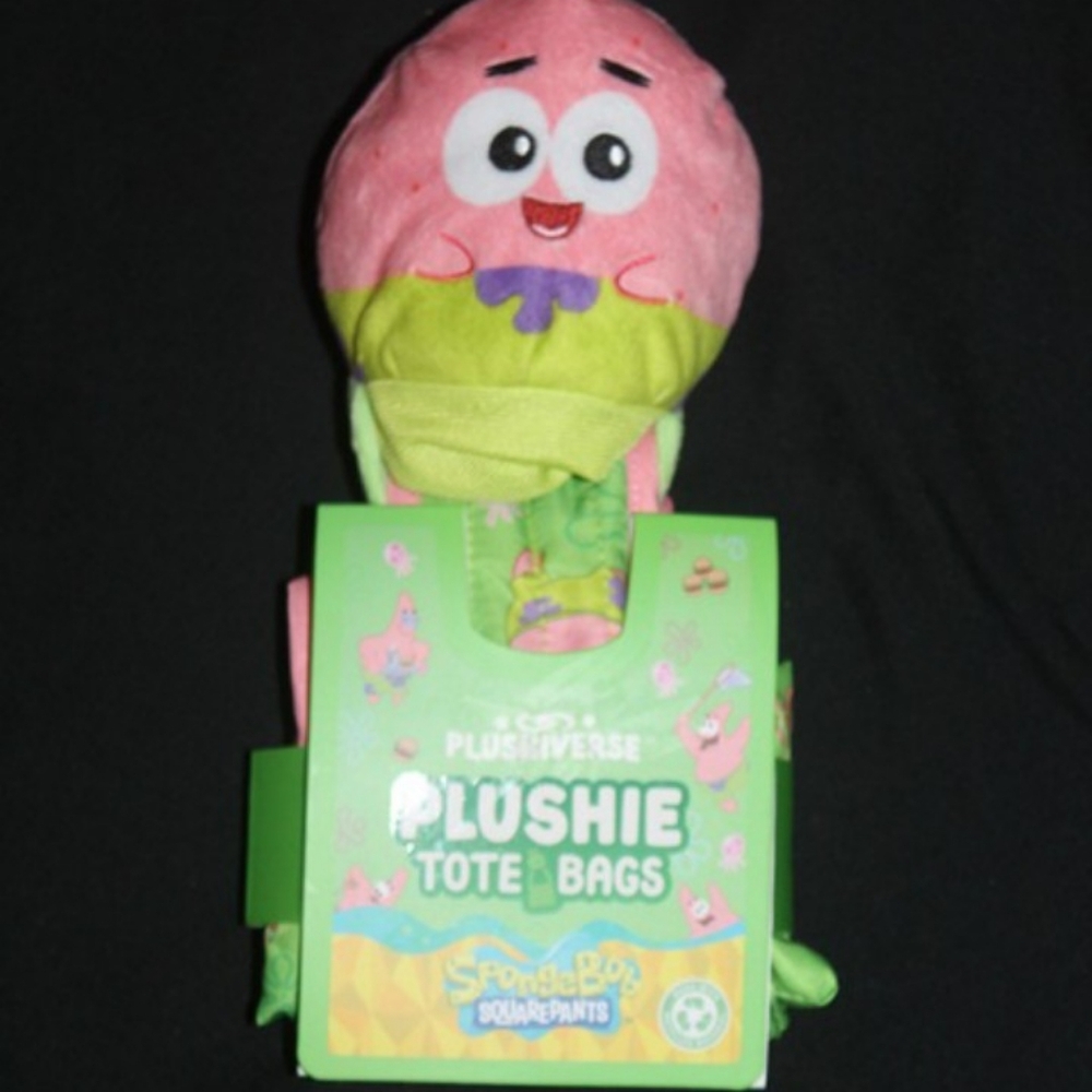 New Teeturtle SpongeBob SquarePants Patrick Plushiverse Plushie Tote Bag
